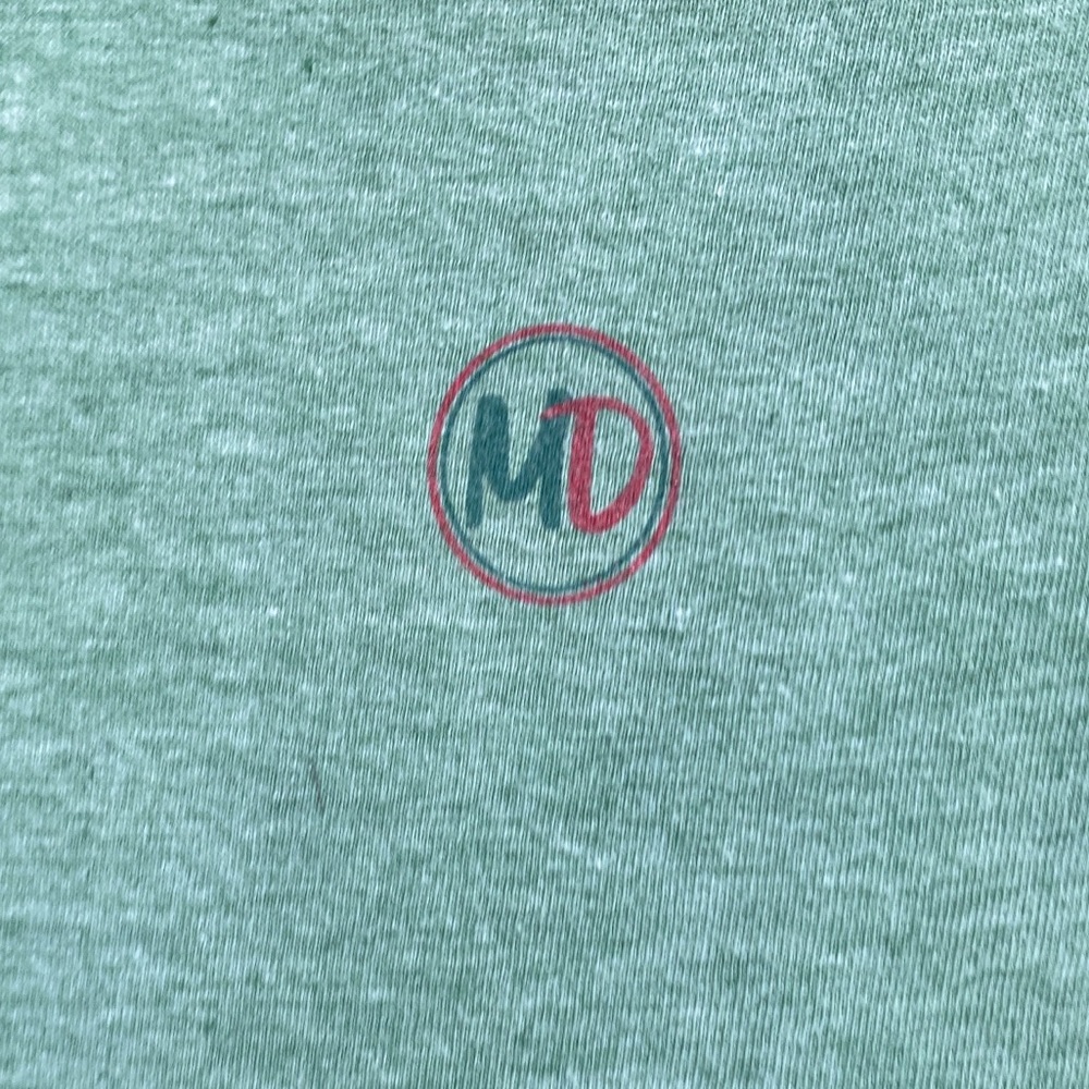 MOUNTAIN DEW print vintage tee shirt ringer green top Women’s graphic image M - Picture 5 of 6